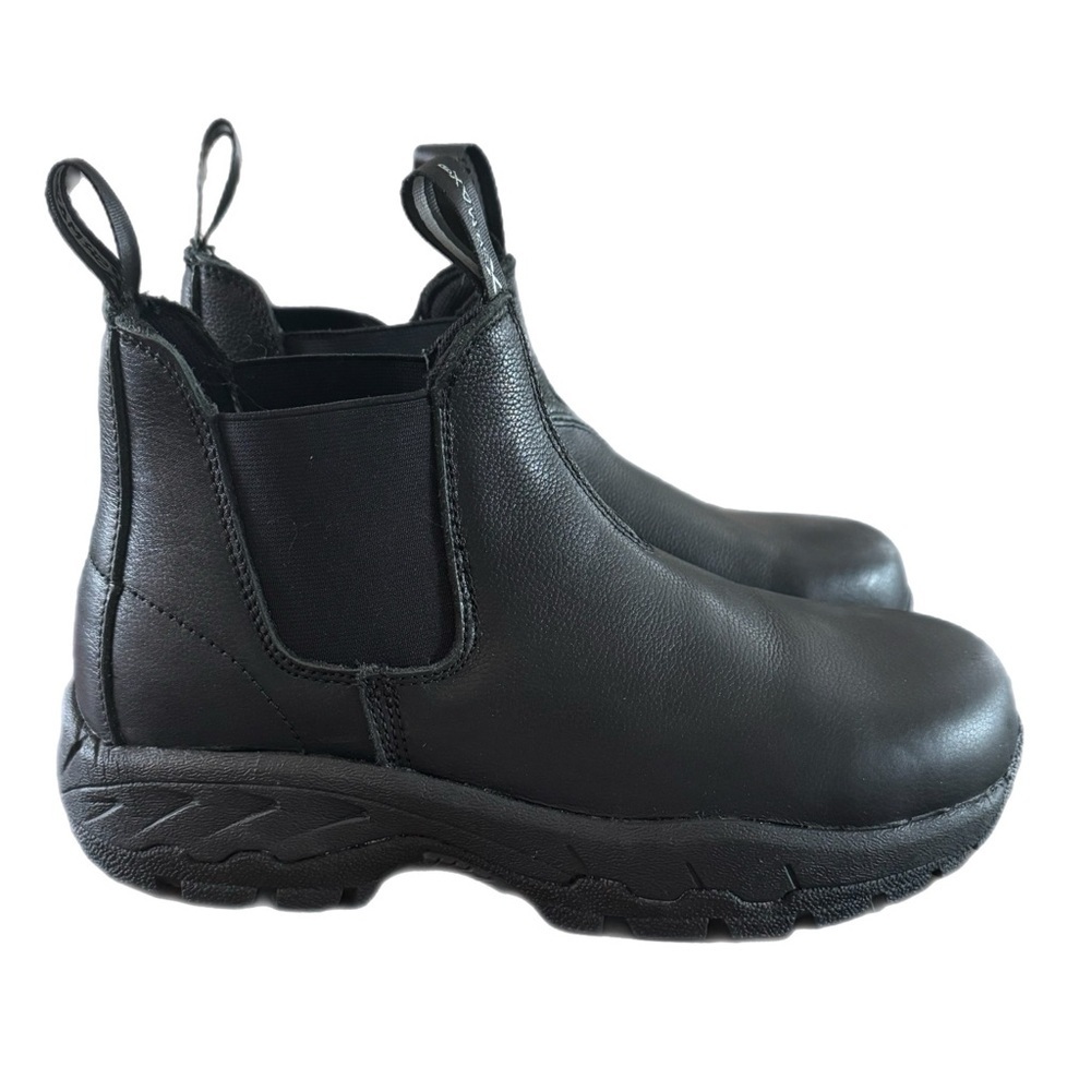 SR MAX Men’s Black Leather Tulsa MaxTRAX Composite Toe Romeo Boots Sz 7.5